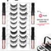 Qproducts Magnetische Wimpers - Nepwimpers - Wimperset Van 10 Wimpers 4 Eyeliners En Pincet - Inclusief Wimper Bewaardoos Met Ingebouwd Spiegeltje - Magneet Wimpers - Magnetic Lashes