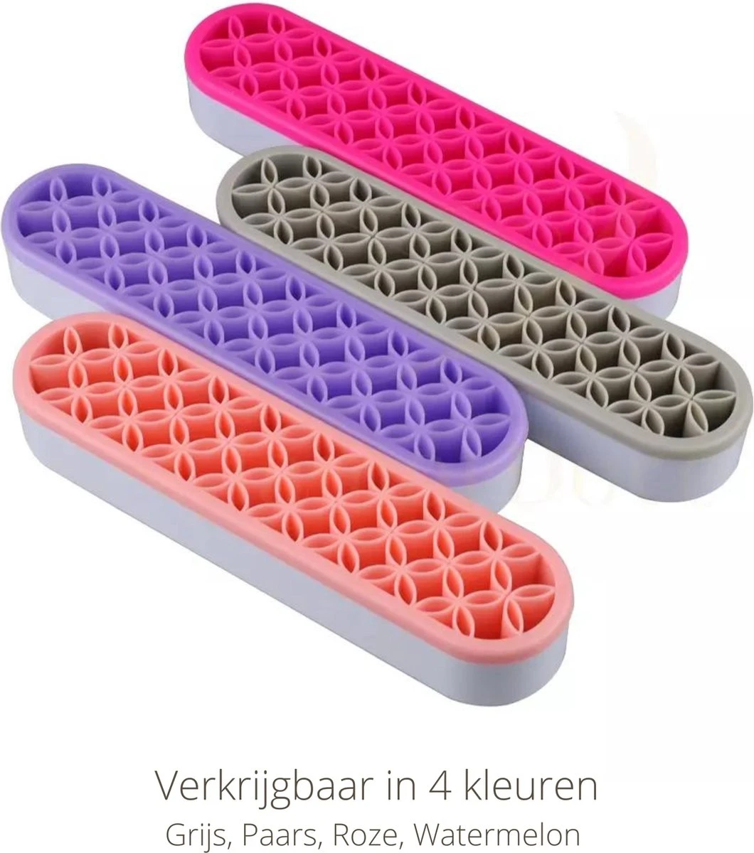 Make Up Organizer - Melon - Make Up Holder - Kwasten Organizer - Make Up Houder - Nagellak/Lipstick Organizer - Lippenstift Houder - Siliconen 2 Make Up Organizer - Melon - Make Up Holder - Kwasten Organizer - Make Up Houder - Nagellak/Lipstick Organizer - Lippenstift Houder - Siliconen - Afbeelding 2