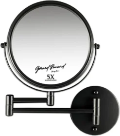 Make-up Wandspiegel Knikarm Mat Zwart - 5x Vergroting 20cmØ -Cosmetica Winkel 1061x1200 1