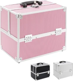 AREBOS Cosmeticakoffer Beauty Case Multikoffer 15 L Roze -Cosmetica Winkel 1083x1200 1