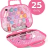 Make Up Koffer 25 Delig - Roze - Make Up Koffer Met Inhoud - Make Up Koffer Meisjes - Make Up Koffer Kinderen - Make Up Set Voor Meisjes