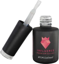 #TOPCOATMAT - Influence Gellac - No Wipe Topcoat - Topcoat Gellak UV - UV Gellak - Gel Nagellak - Gellac - Kado Vrouw - Valentijns Cadeau - Kado Voor Haar - 10 Ml