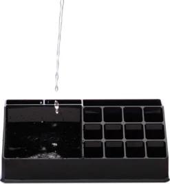 Relaxdays Cosmetica Organizer - Cosmeticahouder - Make Up Toren - Doorzichtig - 16 Vakken - Zwart -Cosmetica Winkel 1104x1200 1