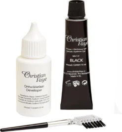 Christian Faye Wimper En Wenkbrauwverfkit - Black -Cosmetica Winkel 1106x1200 2