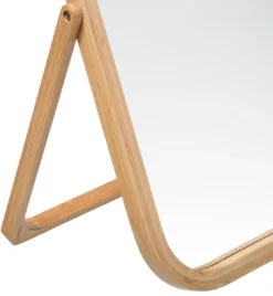 Draaibare Bamboe Spiegel H 39 Cm - Makeup Spiegel -Cosmetica Winkel 1106x1200