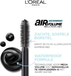 L’Oréal Paris Air Mega Volume Mascara - 01 Black Waterproof - Mega Volume Mascara - 9.4 Ml -Cosmetica Winkel 1117x1200 1