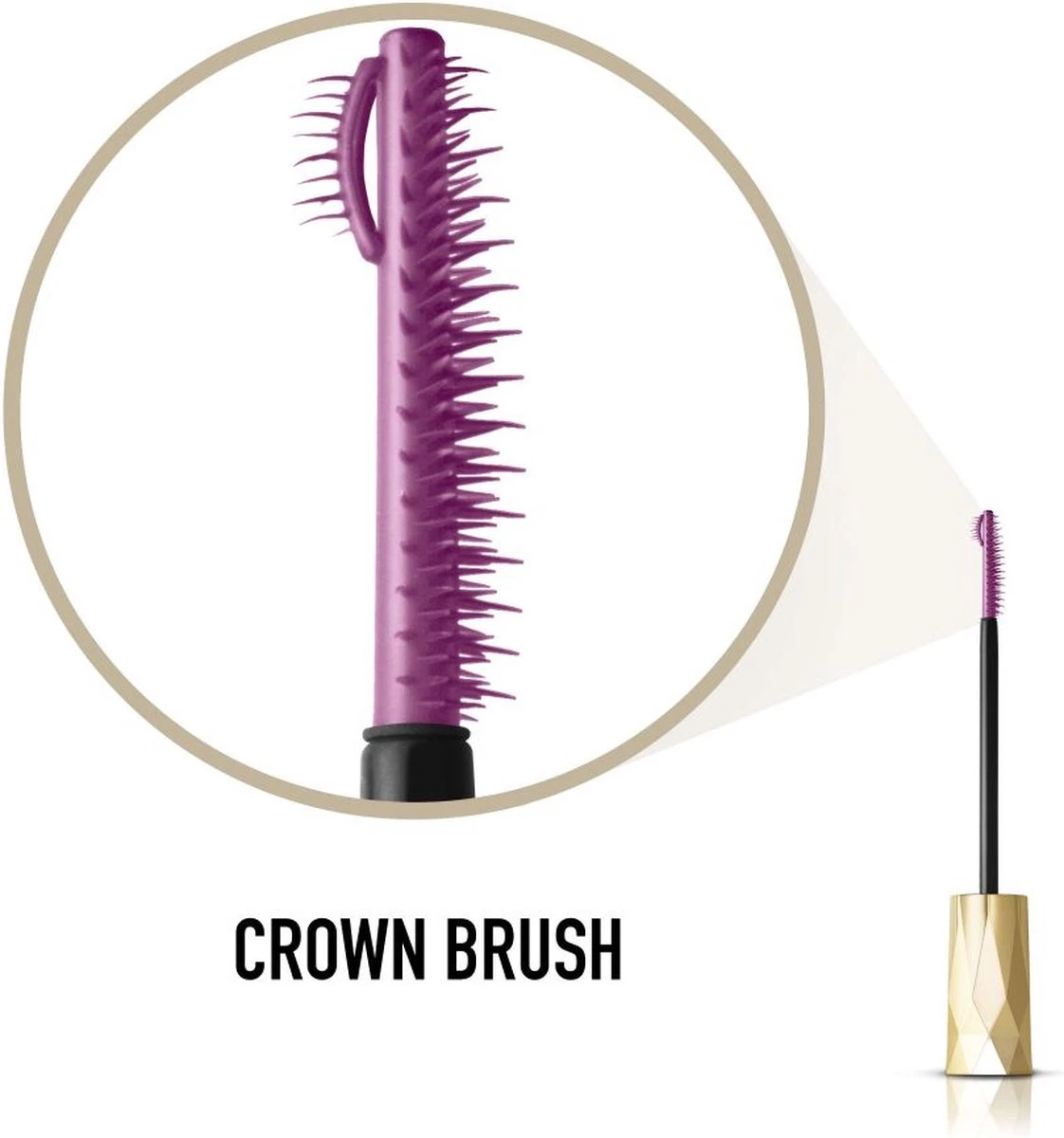 Max Factor Masterpiece Lash Crown Mascara - 001 Black 2 Max Factor Masterpiece Lash Crown Mascara - 001 Black - Afbeelding 2