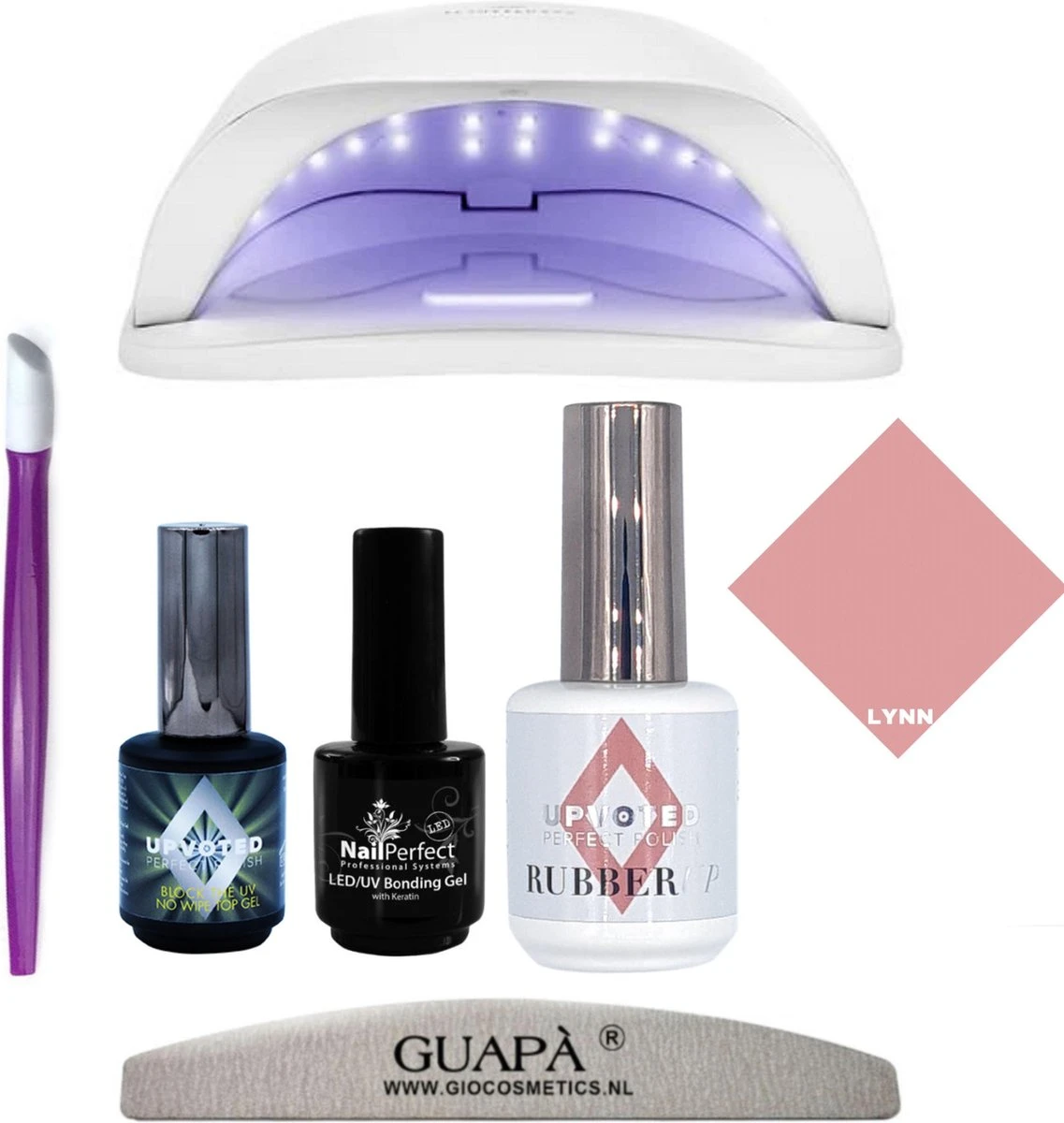 GUAPÀ® BIAB Builder Gel In A Bottle Nagelset | Gelnagels Starterspakket | Nagellak | Gellak |Builder Gel | Lynn 1 GUAPÀ® BIAB Builder Gel In A Bottle Nagelset | Gelnagels Starterspakket | Nagellak | Gellak |Builder Gel | Lynn