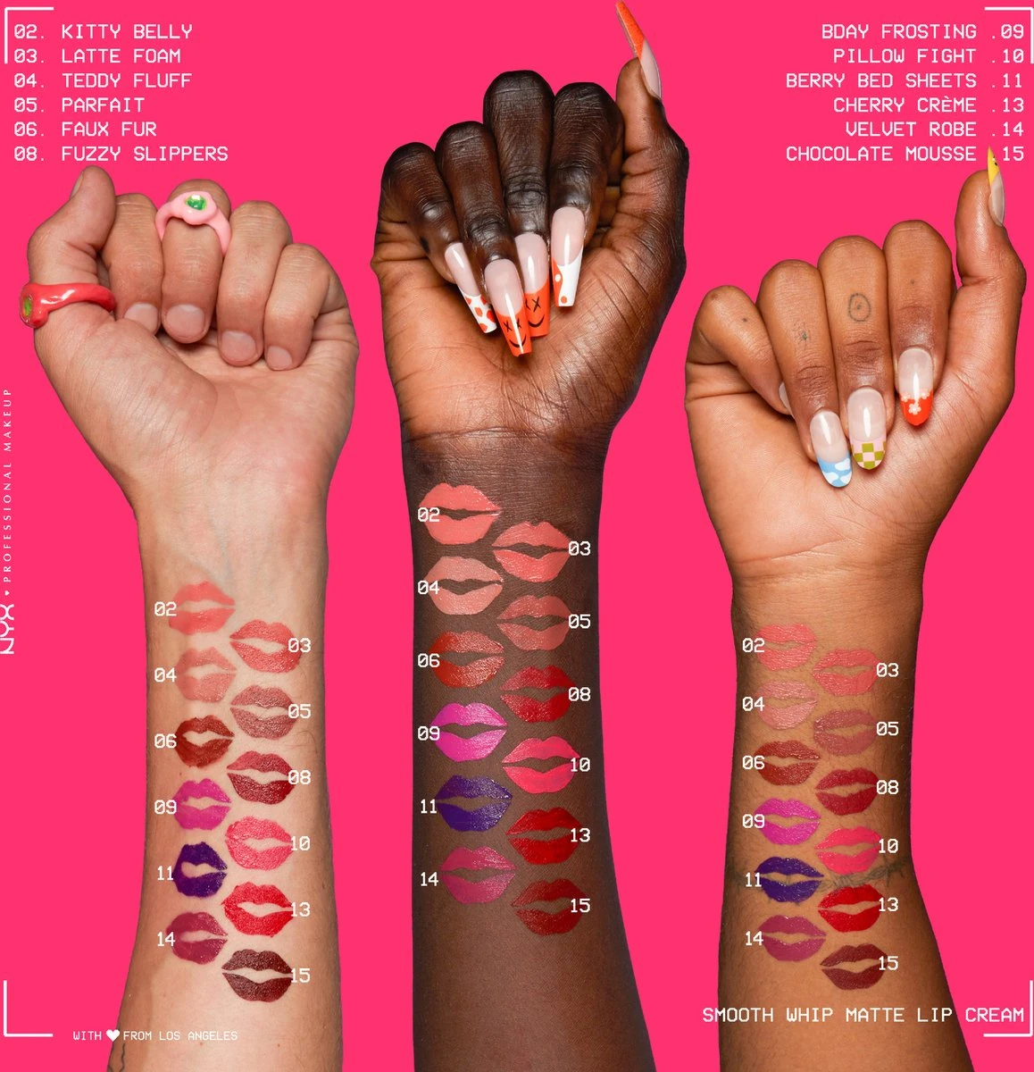 NYX Professional Makeup - Smooth Whip Matte Lip Cream Thread Count - Vloeibare Lippenstift - 4ML 6 NYX Professional Makeup - Smooth Whip Matte Lip Cream Thread Count - Vloeibare Lippenstift - 4ML - Afbeelding 6