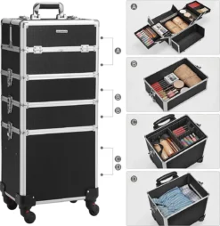 XXL PRO Visagie Beauty Case Koffer Trolley - Nagelkoffer Op Wielen Voor Makeup Of Cosmetica - Grote Uitklapbare Opbergsysteem Nagel Styliste Kapster - Zwart 13 XXL PRO Visagie Beauty Case Koffer Trolley - Nagelkoffer Op Wielen Voor Makeup Of Cosmetica - Grote Uitklapbare Opbergsysteem Nagel Styliste Kapster - Zwart -Cosmetica Winkel 1169x1200 2