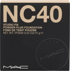 MAC Studio Fix Powder Plus Foundation - NC40 - 15 G - Poeder Foundation 15 MAC Studio Fix Powder Plus Foundation - NC40 - 15 G - Poeder Foundation -Cosmetica Winkel 1181x1200 3