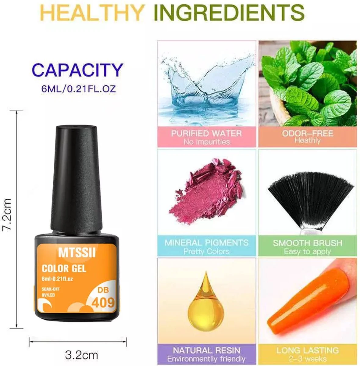 Mtssii - Gelnagel Kit - 5 ZOMER KLEUREN Gellak - Blauw, Groen, Oranje/nude, Geel En Lila- Starterkit - Manicure Set - 54 Watt UV Lamp - Gel Nagels 2 Mtssii - Gelnagel Kit - 5 ZOMER KLEUREN Gellak - Blauw, Groen, Oranje/nude, Geel En Lila- Starterkit - Manicure Set - 54 Watt UV Lamp - Gel Nagels - Afbeelding 2