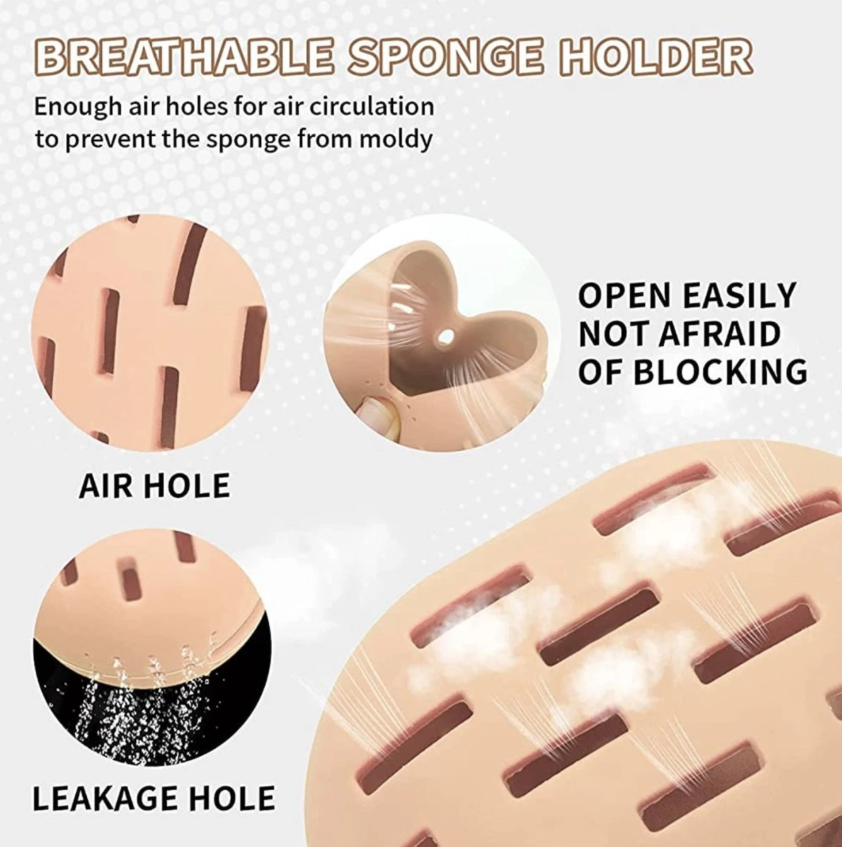 Siliconen Make Up Spons Houder/Fopspeen Bakje/Speen Ophangbare Bak/ Onbreekbare Milieuvriendelijke Make-up Hoes/make-up Spons Houder/ Make-up Tools/ Wasbare Make-up Spons Houder/ SiliconeMake Up Holder/ Ophangbare Make-up Houder /Make-up Tools Reizen 4 Siliconen Make Up Spons Houder/Fopspeen Bakje/Speen Ophangbare Bak/ Onbreekbare Milieuvriendelijke Make-up Hoes/make-up Spons Houder/ Make-up Tools/ Wasbare Make-up Spons Houder/ SiliconeMake Up Holder/ Ophangbare Make-up Houder /Make-up Tools Reizen - Afbeelding 4