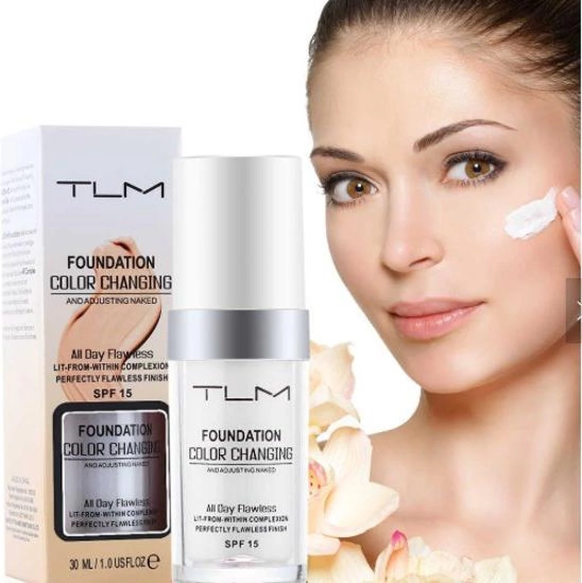 TLM Foundation® Kleurveranderende Foundation - Color Changing Foundation® 1 TLM Foundation® Kleurveranderende Foundation - Color Changing Foundation®