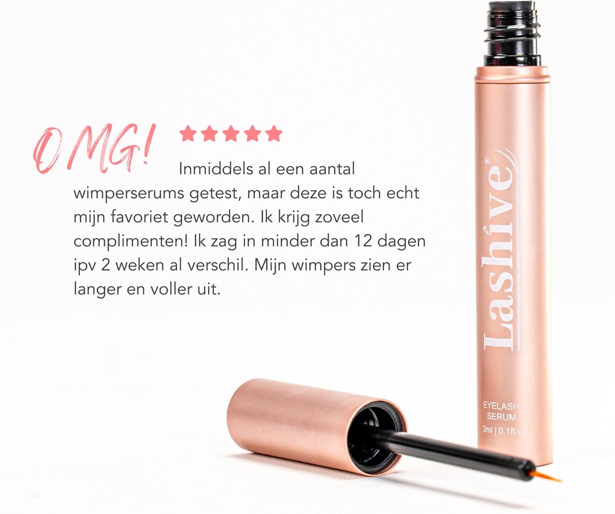 Lashive Wimperserum - Wimper Groeiserum - 3 Ml - Wenkbrauw Serum - Lash Lift Kit - Lashserum 3 Lashive Wimperserum - Wimper Groeiserum - 3 Ml - Wenkbrauw Serum - Lash Lift Kit - Lashserum - Afbeelding 3