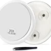6 Inch, 20 X Vergrotende Spiegel Met Zuignappen, Gebruik Voor Make-up Applicatie, Pincet En Mee-eter/onzuiverheid, Transparant