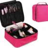 Make-up Koffer - Cosmetica Koffer - Visagie Opbergtas - Beauty Organizer Met Verstelbare Vakken - Roze