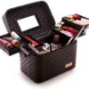 Make Up Koffer En Organizer - Beautycase Met Spiegel - Dames - Cosmetica En Visagie - Zwart