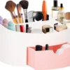 Springos Make Up Organizer - Meerdere Vakken - Lade Kast - Wit/Roze
