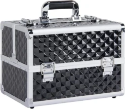 Make-upkoffer, Kapperskoffer, Cosmeticakoffer, Lege Nagelkoffer, Multikoffer, Afsluitbaar Voor Nageldesign/massageolie/fotoapparatuur, 34,7 X 22,2 X 25 Cm HMTM-YAHEE-411176 -Cosmetica Winkel 1200x1043