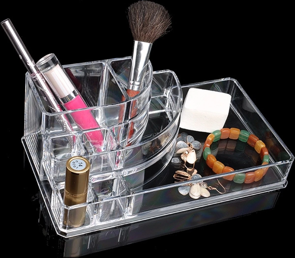 Five® Make Up Organiser Transparant - Transparant - Sorteervakken 3 Five® Make Up Organiser Transparant - Transparant - Sorteervakken - Afbeelding 3