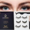 Luxgoods Magnetische Wimpers - Wimperset 3 Paar+ 1 Flesjes Eyeliner+ 1 Pencet - Herbruikbaar-magneet Wimpers -lashes-magnetic Lashes