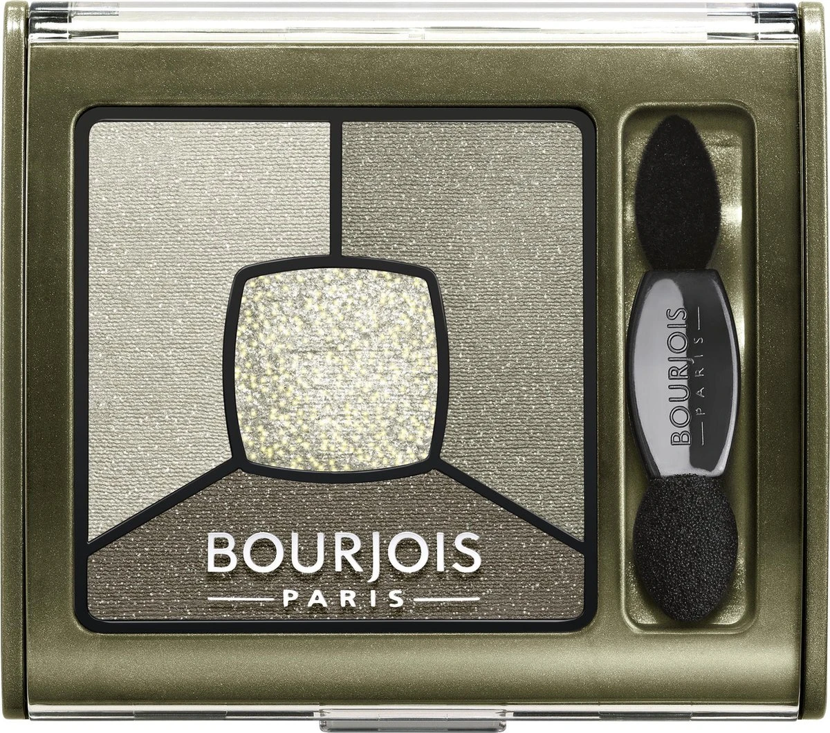Bourjois Smoky Stories Quatuor - 04 Rock This Khaki - Oogschaduw 6 Bourjois Smoky Stories Quatuor - 04 Rock This Khaki - Oogschaduw - Afbeelding 6