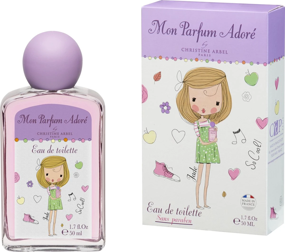 Christine Arbel - Kinderparfum Voor Meisjes | Mon Parfum Adoré Jade | Kinderparfum | Eau De Toilette - 50 Ml - Made In France - 36m+ 1 Christine Arbel - Kinderparfum Voor Meisjes | Mon Parfum Adoré Jade | Kinderparfum | Eau De Toilette - 50 Ml - Made In France - 36m+