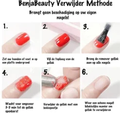BenjaBeauty Gellak Remover - Nagellak Remover - Nagellak - Pedicure - Manicure - Gel Polish 10 BenjaBeauty Gellak Remover - Nagellak Remover - Nagellak - Pedicure - Manicure - Gel Polish -Cosmetica Winkel 1200x1131 1