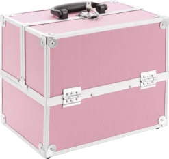 AREBOS Cosmeticakoffer Beauty Case Multikoffer 15 L Roze