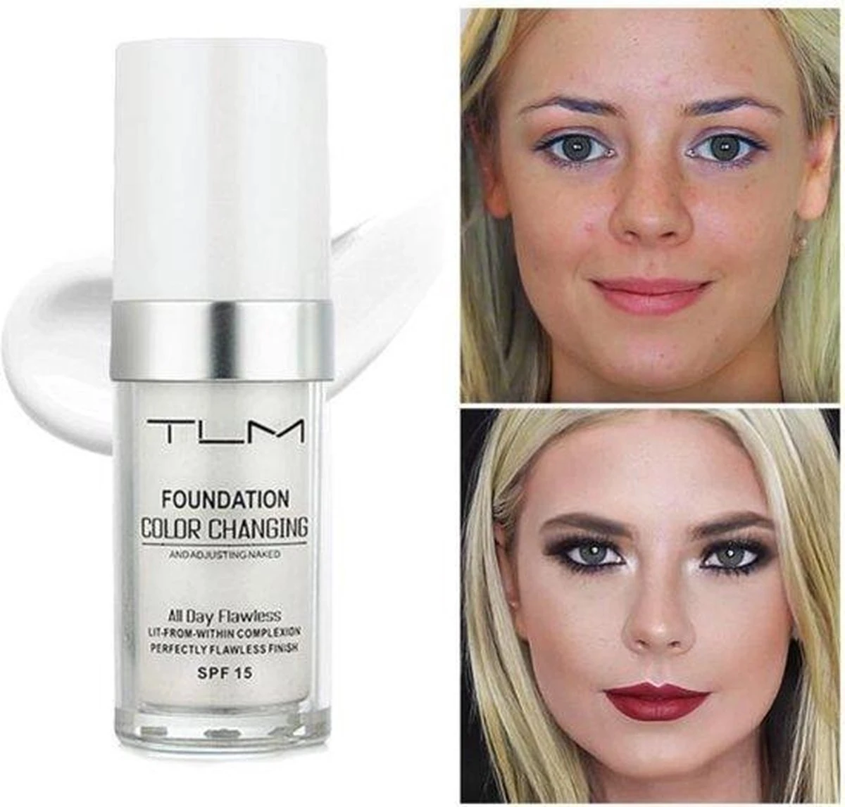 TLM Foundation® Kleurveranderende Foundation - Color Changing Foundation® 3 TLM Foundation® Kleurveranderende Foundation - Color Changing Foundation® - Afbeelding 3
