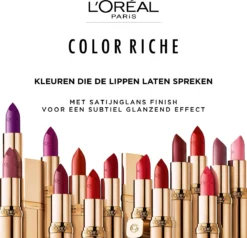 L’Oréal Paris Lippenstift Color Riche Satin - 112 Paris Paris Roze -Cosmetica Winkel 1200x1158 2