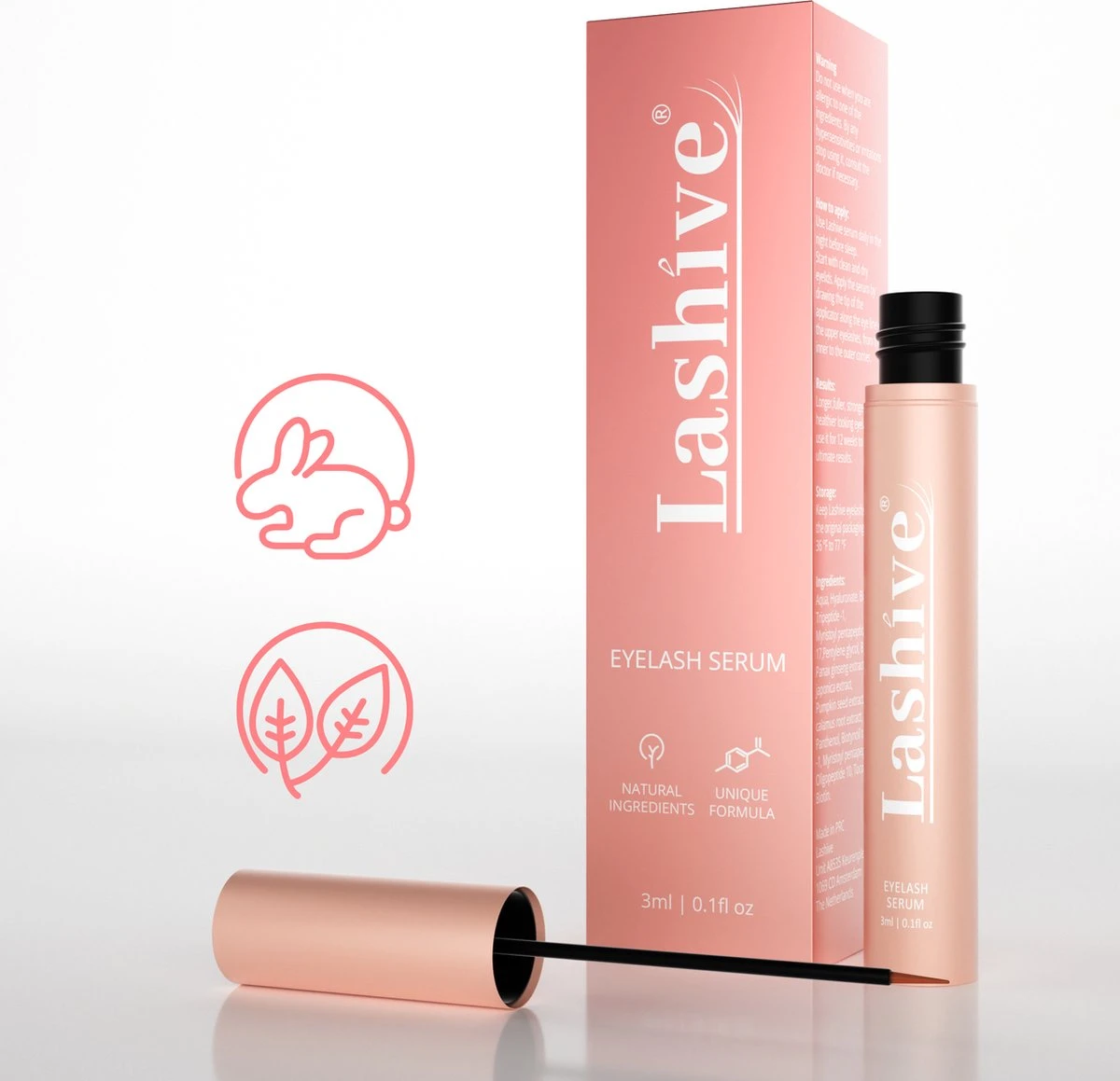 Lashive Wimperserum - Wimper Groeiserum - 3 Ml - Wenkbrauw Serum - Lash Lift Kit - Lashserum 1 Lashive Wimperserum - Wimper Groeiserum - 3 Ml - Wenkbrauw Serum - Lash Lift Kit - Lashserum
