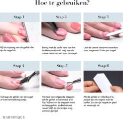 Marnifique® - NEW FORMULA - Gellak Cream Remover Set 30 Ml - Gel Polish Remover - Gellak Remover - Gel Polish - Gellak Verwijderen - Gellak Verwijderaar - Nagellak Remover - BIAB Remover - Vijl - Aceton -Cosmetica Winkel 1200x1159