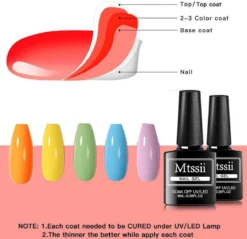 Mtssii - Gelnagel Kit - 5 ZOMER KLEUREN Gellak - Blauw, Groen, Oranje/nude, Geel En Lila- Starterkit - Manicure Set - 54 Watt UV Lamp - Gel Nagels 9 Mtssii - Gelnagel Kit - 5 ZOMER KLEUREN Gellak - Blauw, Groen, Oranje/nude, Geel En Lila- Starterkit - Manicure Set - 54 Watt UV Lamp - Gel Nagels -Cosmetica Winkel 1200x1162