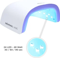 Méanail - Gellak – Led Lamp 48w - Gellak Starterspakket - Gel Nagellak - Basic Nude -Cosmetica Winkel 1200x1166