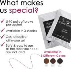 Marie-José & Co Henna Wenkbrauwverf Donkerbruin - Complete Henna Brows Kit - Tattoo Brow Set Voor 20 Paar Wenkbrauwen -Cosmetica Winkel 1200x1172 6