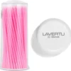 Lavertu Cosmetics - Gel Remover - Wimperextensions Remover Met Micro Brushes - Verwijderen Van Wimperextensions En Lijm - Proffesioneel Gebruik - Gebruiksvriendelijk - Geen Irritatie - Combi Set