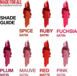 Maybelline Color Sensational Made For All Lippenstift - 376 Pink For Me - Roze - Glanzend 19 Maybelline Color Sensational Made For All Lippenstift - 376 Pink For Me - Roze - Glanzend -Cosmetica Winkel 1200x1174 1