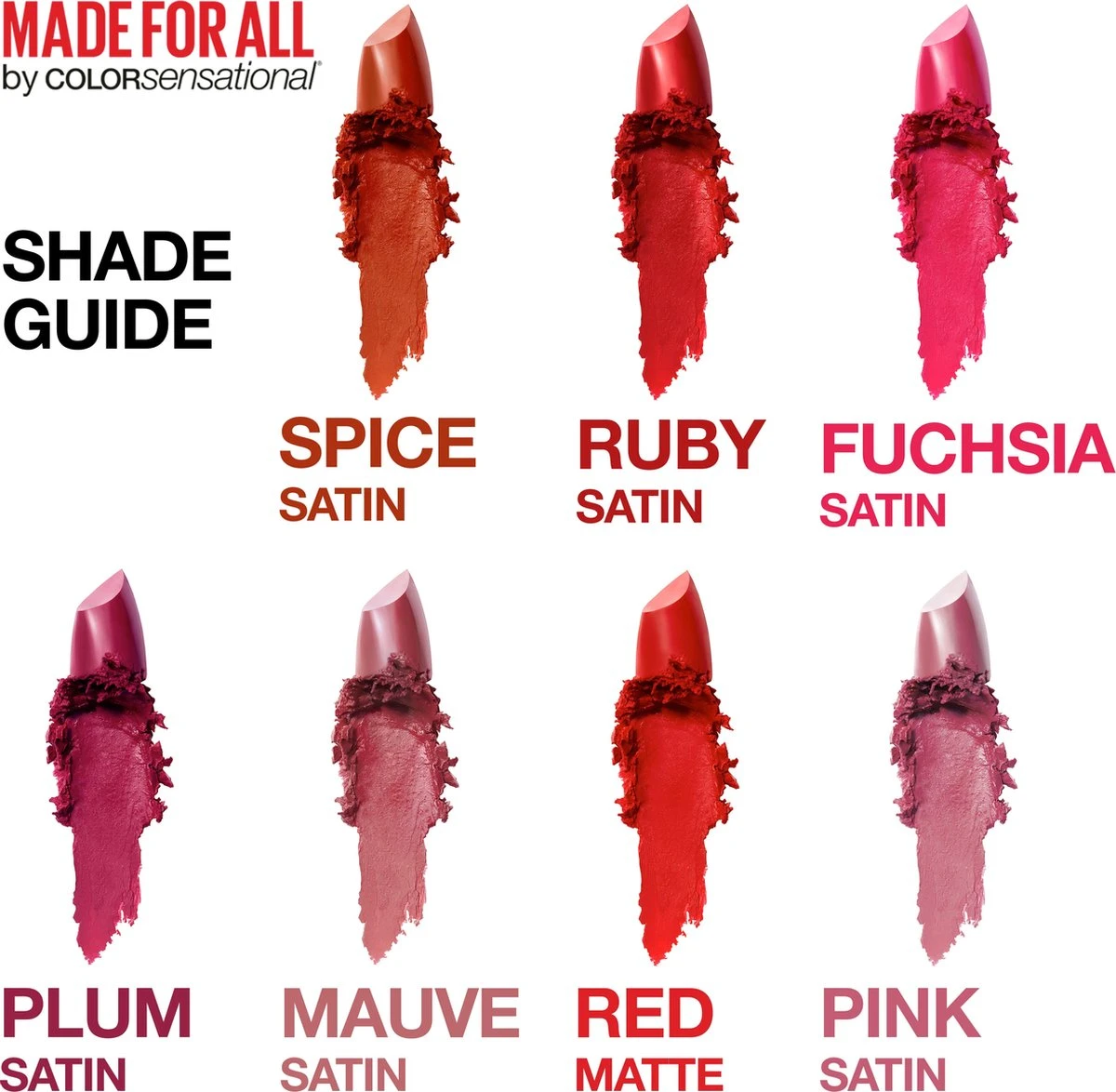 Maybelline Color Sensational Made For All Lippenstift - 376 Pink For Me - Roze - Glanzend 7 Maybelline Color Sensational Made For All Lippenstift - 376 Pink For Me - Roze - Glanzend - Afbeelding 7
