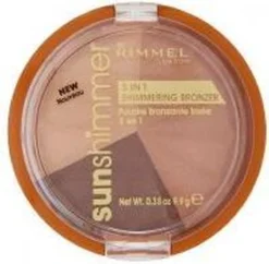 Rimmel London Rimmel - SunShimmer 3 In 1 Shimmering Bronzer Lustrous Powder 9.9 G 1 Gold Princess - -Cosmetica Winkel 1200x1176 8