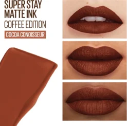 Maybelline SuperStay Matte Ink Lipstick Coffee Collection Limited Edition - 270 Cocoa Connoisseur - Bruine Lippenstift - 5 Ml -Cosmetica Winkel 1200x1192