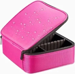 Cosmetica Koffer - Make-up Koffer Met Verstelbare Vakken - Visagie En Nagelstyliste Beauty Koffer - 26x23x9CM - Roze 14 Cosmetica Koffer - Make-up Koffer Met Verstelbare Vakken - Visagie En Nagelstyliste Beauty Koffer - 26x23x9CM - Roze -Cosmetica Winkel 1200x1195 5