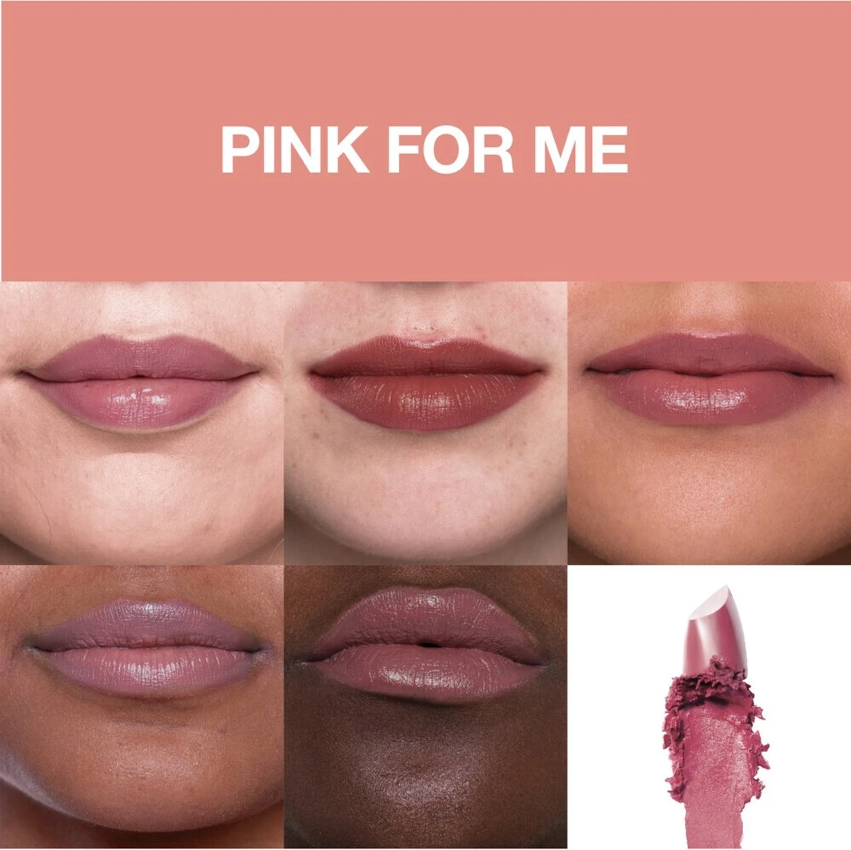 Maybelline Color Sensational Made For All Lippenstift - 376 Pink For Me - Roze - Glanzend 4 Maybelline Color Sensational Made For All Lippenstift - 376 Pink For Me - Roze - Glanzend - Afbeelding 4