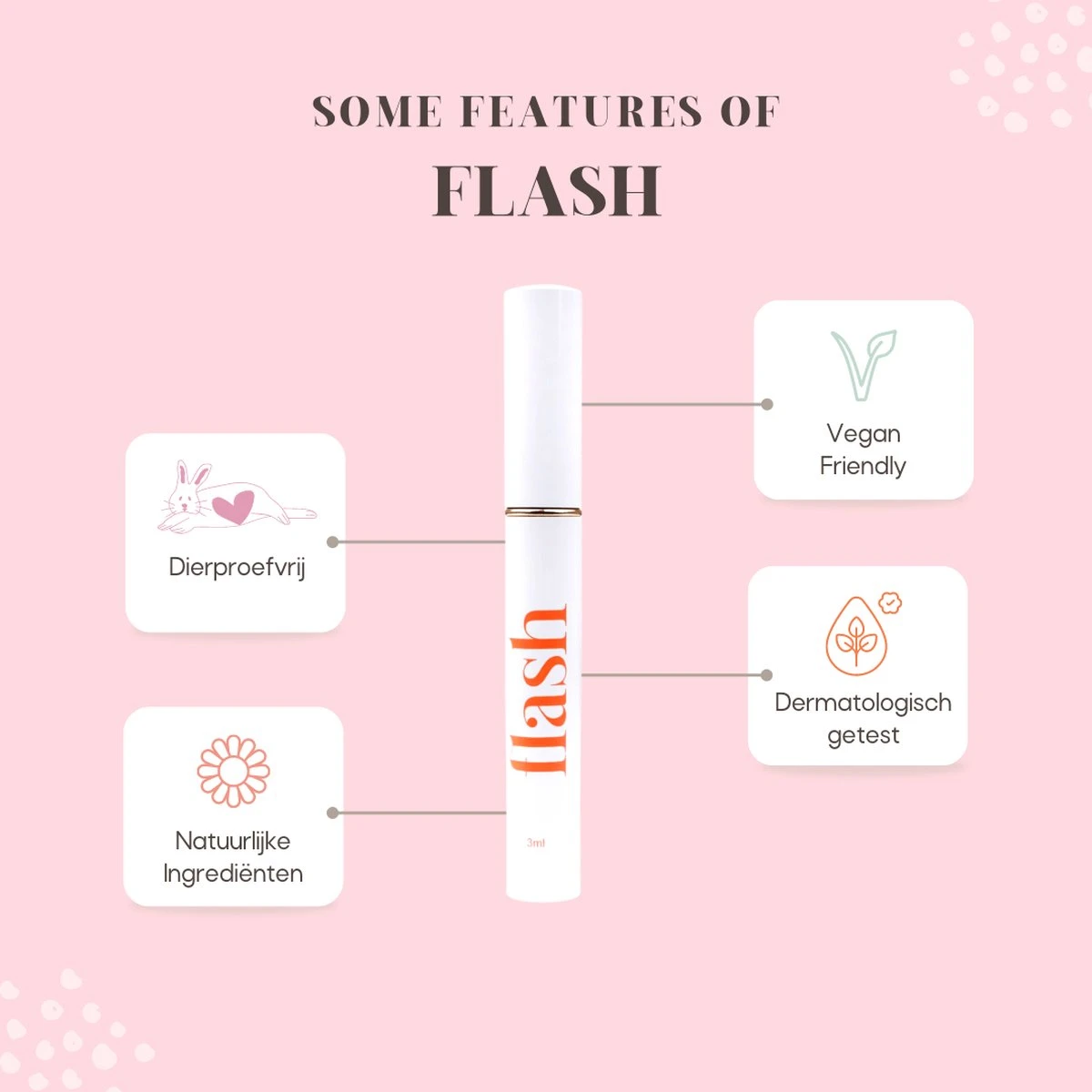 Célie Beauty FLASH - Wimperserum - Binnen 1 Week Zichtbaar Resultaat - 100% Vegan - Wimpergroei - Wimperverzorging - Volle Wimpers - Dikke Wimpers - 3ml - Hydraterend 2 Célie Beauty FLASH - Wimperserum - Binnen 1 Week Zichtbaar Resultaat - 100% Vegan - Wimpergroei - Wimperverzorging - Volle Wimpers - Dikke Wimpers - 3ml - Hydraterend - Afbeelding 2