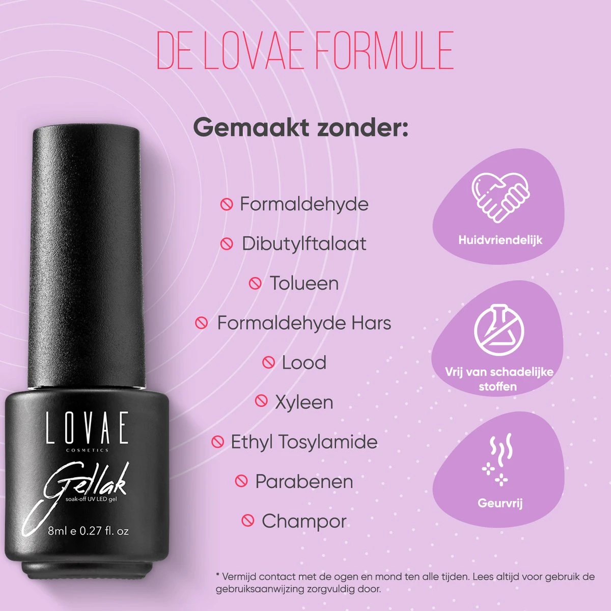 Lovae Cosmetics Gellak - 6-delige Set - Gel Nagellak - Creamy Pastel - Gellac - 8ML 6 Lovae Cosmetics Gellak - 6-delige Set - Gel Nagellak - Creamy Pastel - Gellac - 8ML - Afbeelding 6