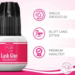 MURLEY'S Wimperlijm- Wimperextensions Lijm - Lash Glue - Zwart - Eenmalig Aanbrengen Voor Wekenlang Plezier - Perfecte Wimpers -Cosmetica Winkel 1200x1200 1098