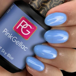 Pink Gellac - Sky Blue - Gellak - Vegan - Blauw - Glanzend - 15ml -Cosmetica Winkel 1200x1200 15