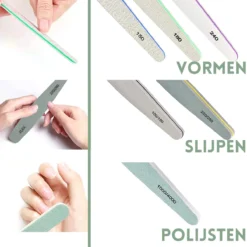 YUBBI 6 Stuks Nagelvijl Zebra Vijl - Manicure Set - Buffer - Polijsten - 100/180 Grit - 150/180/240 Grit - 1000/4000 Grit - 220/280 -Cosmetica Winkel 1200x1200 216