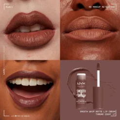 NYX Professional Makeup - Smooth Whip Matte Lip Cream Thread Count - Vloeibare Lippenstift - 4ML 12 NYX Professional Makeup - Smooth Whip Matte Lip Cream Thread Count - Vloeibare Lippenstift - 4ML -Cosmetica Winkel 1200x1200 255